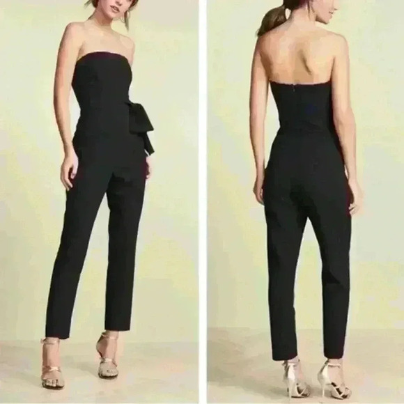 Black Halo Harbor Strapless Jumpsuit - Picture 3 of 12